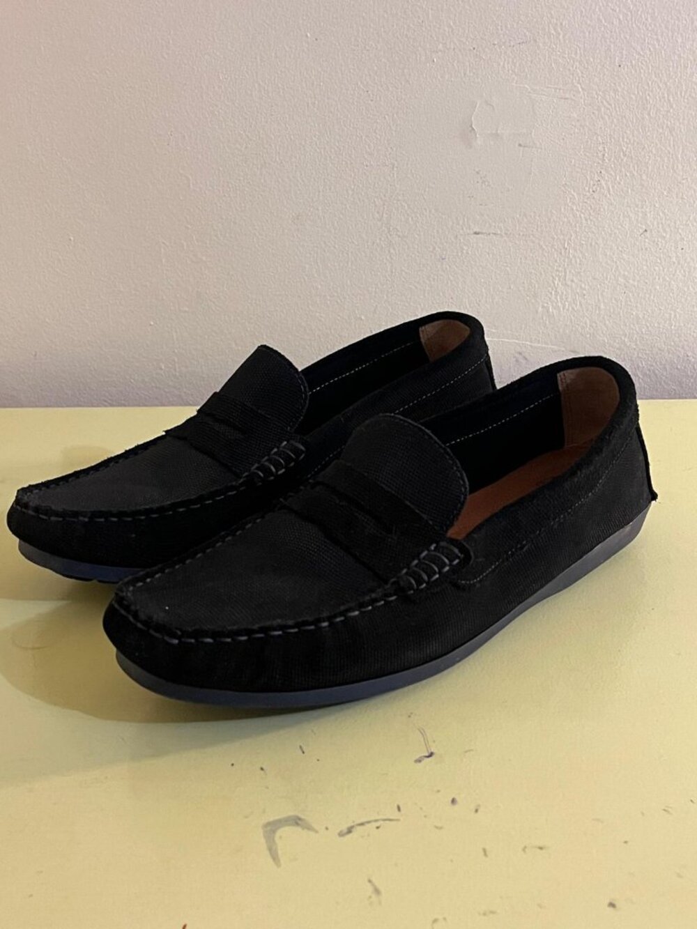 Black Penny Loafers — Size 42 (EU) / US 9